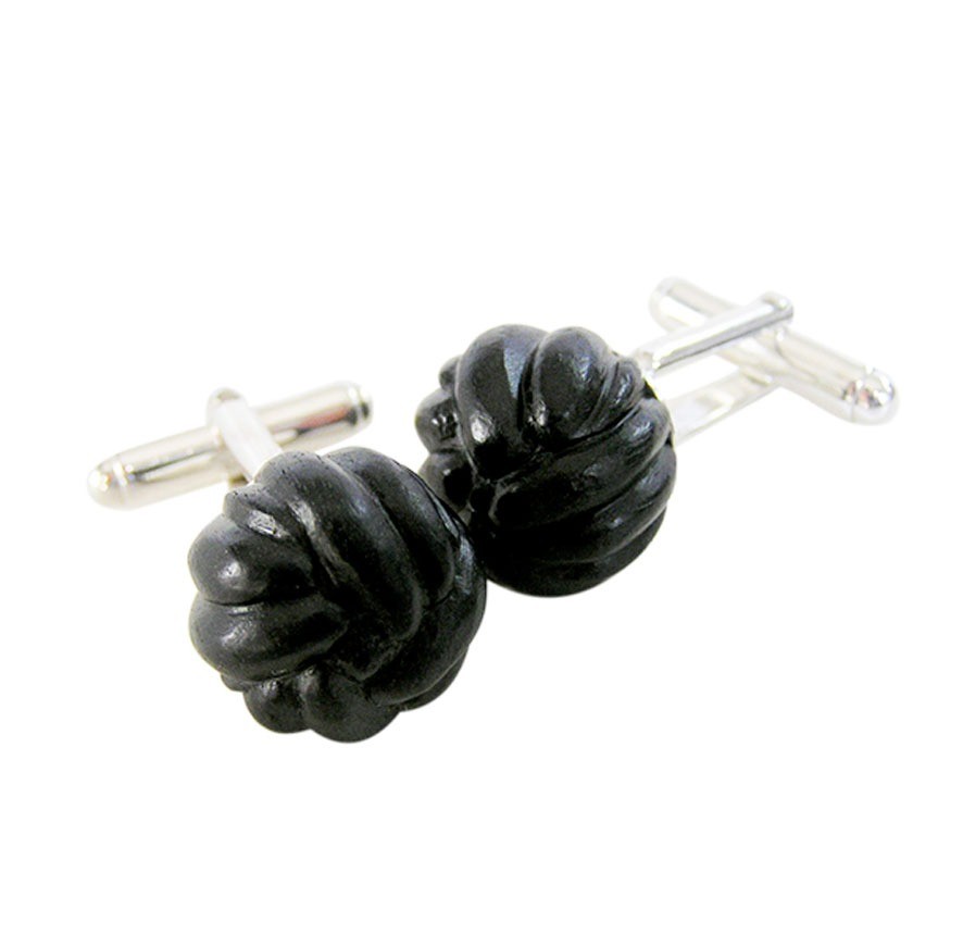 TWIN SET CUFFLINKS EBONY clews