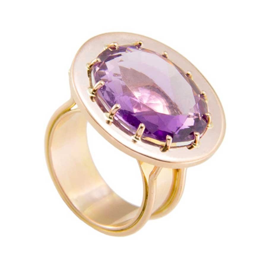 Anello con Ametista