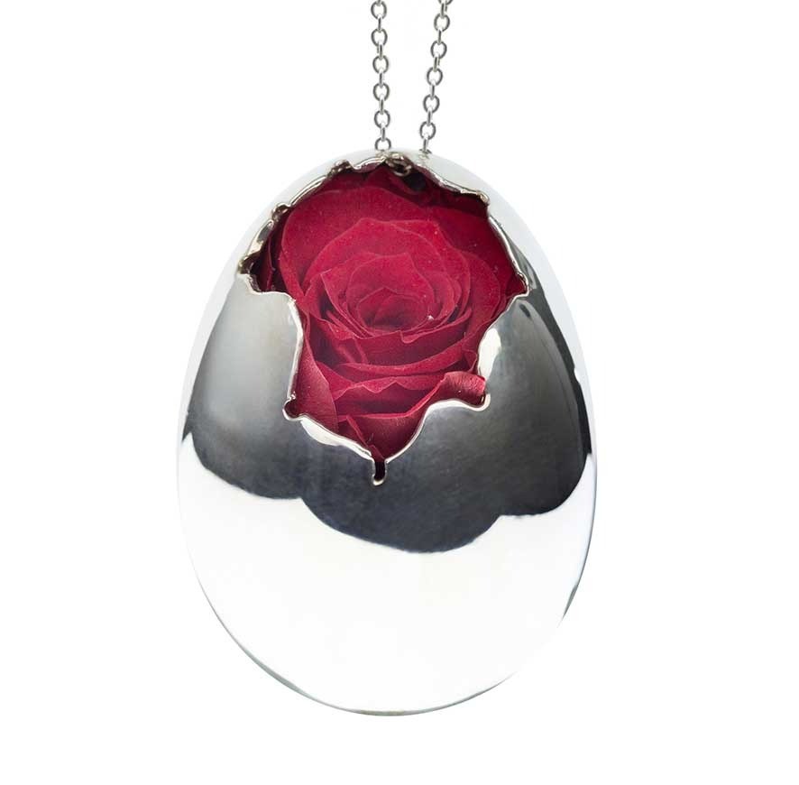  MicroCosmos Pendant with Rose