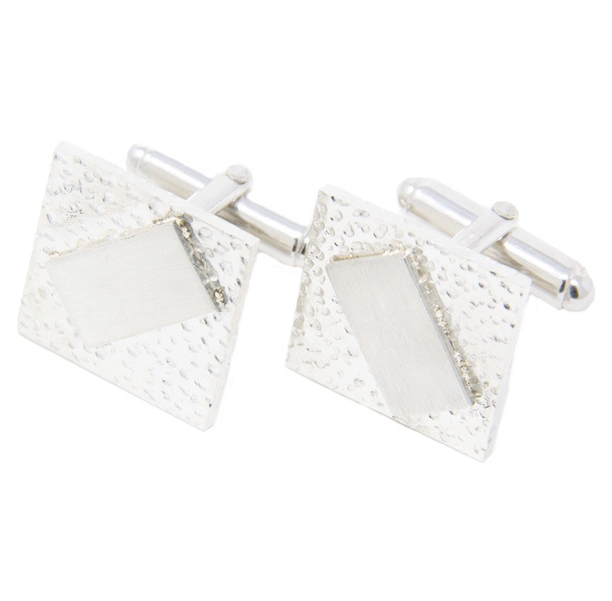  Square Cufflinks with Rectangle 