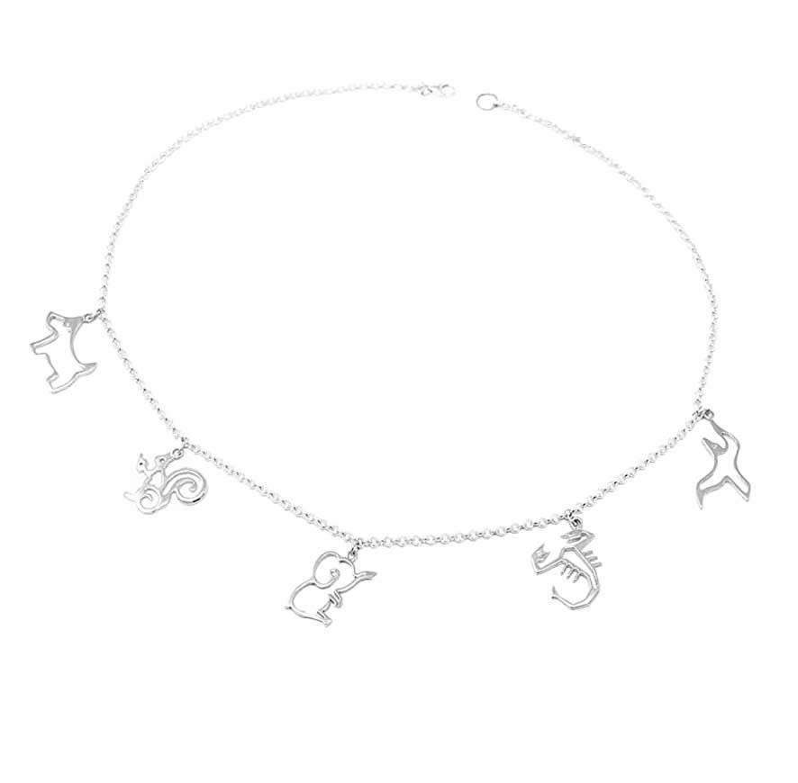 Necklace with little animals 