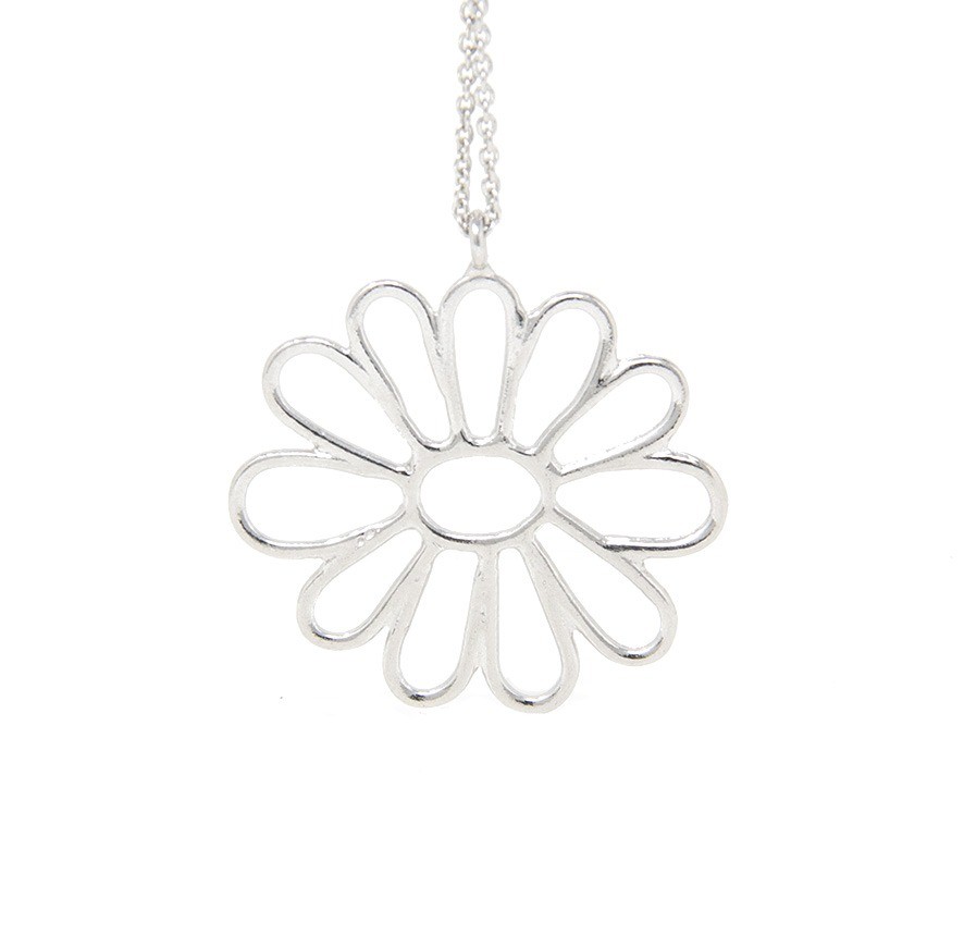  Silver Daisy Necklace