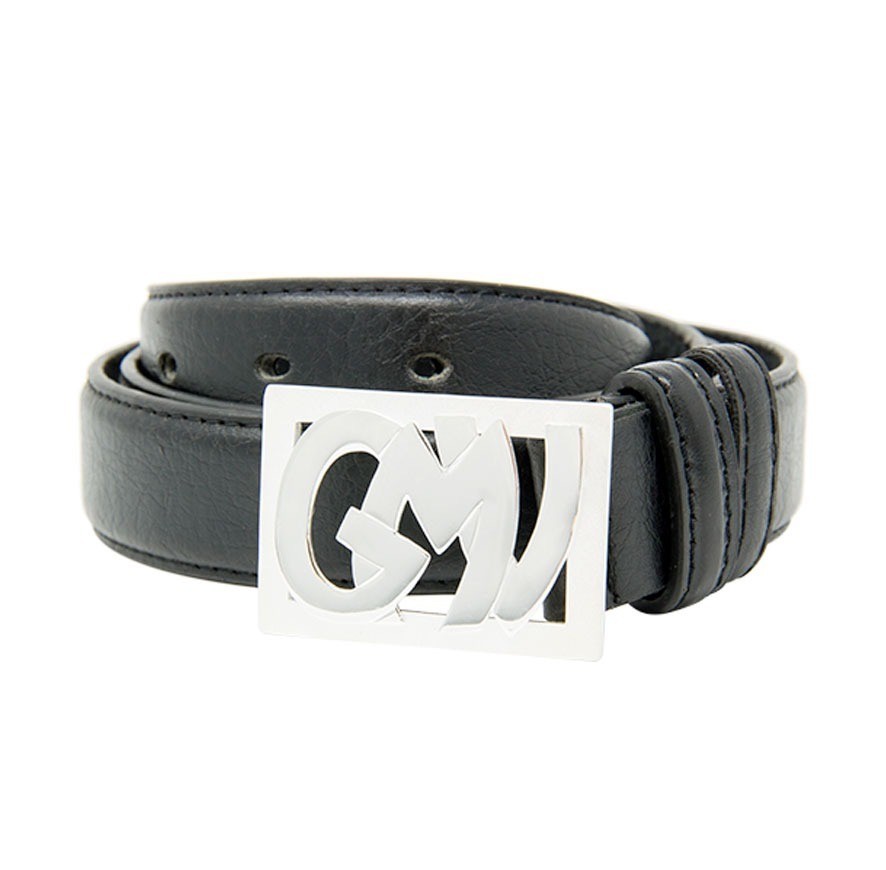 monogram print belt